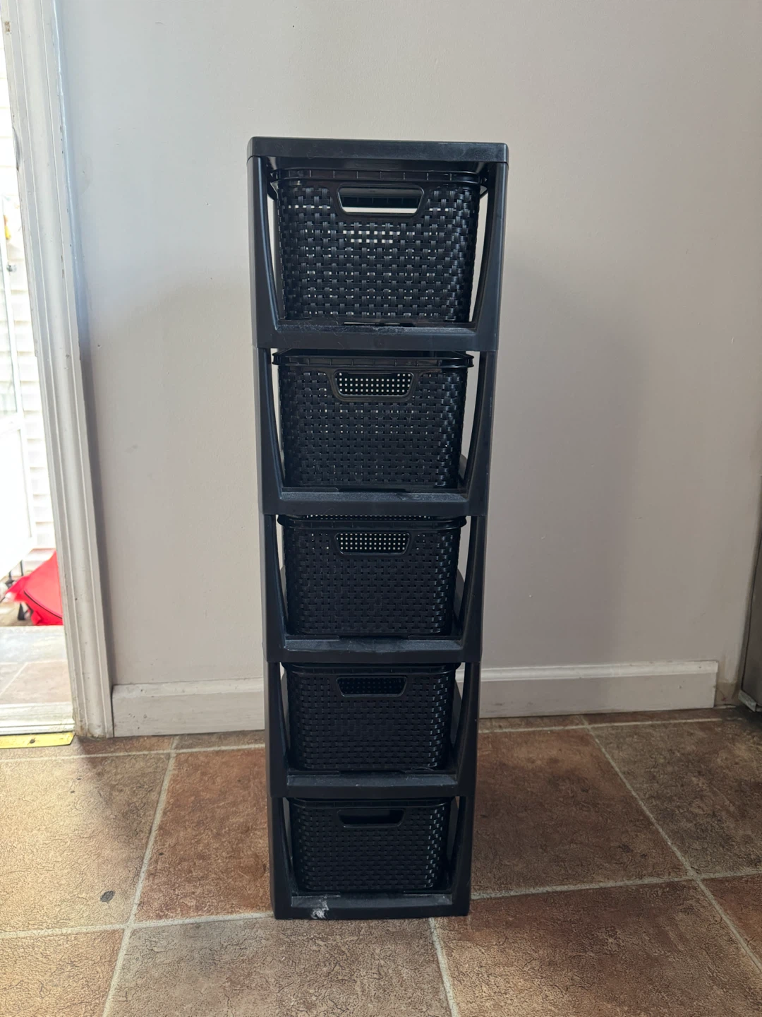 Black 5-Drawer Storage Unit
