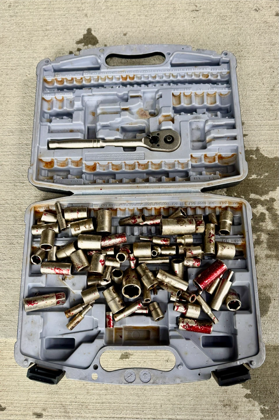 Stanley Socket Set with Ratchet, Used