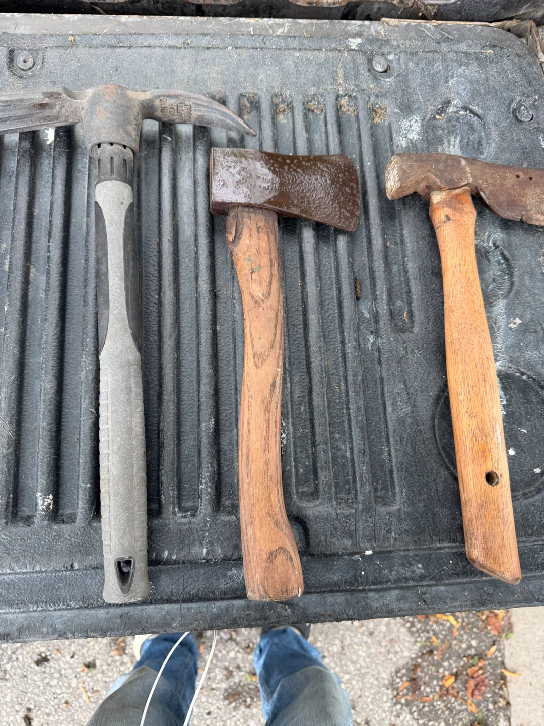 Vintage Axes and Pickaxe Tool Set