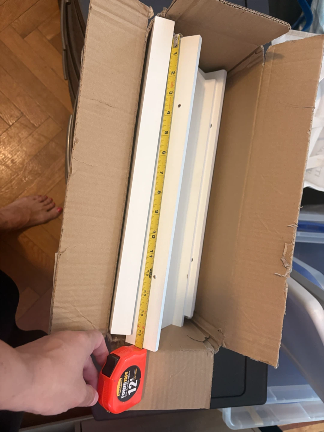 6 floating shelves