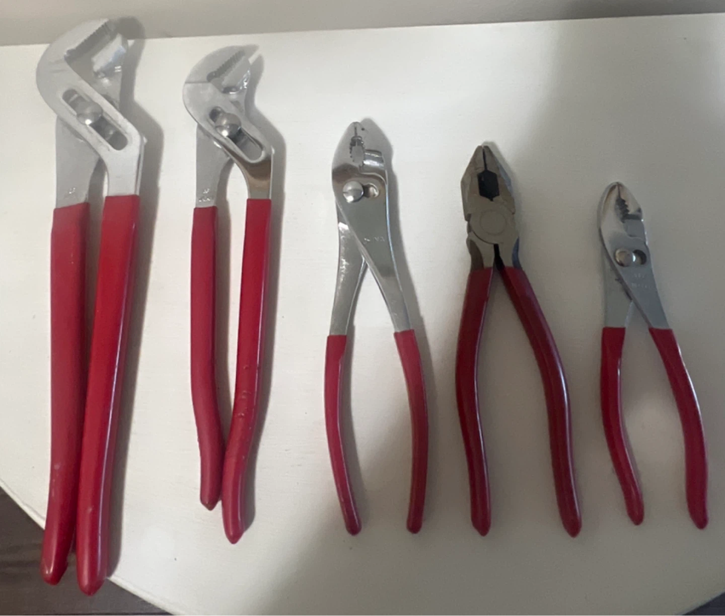 5 Pliers and Adjustable Wrenches Lot - Fuller