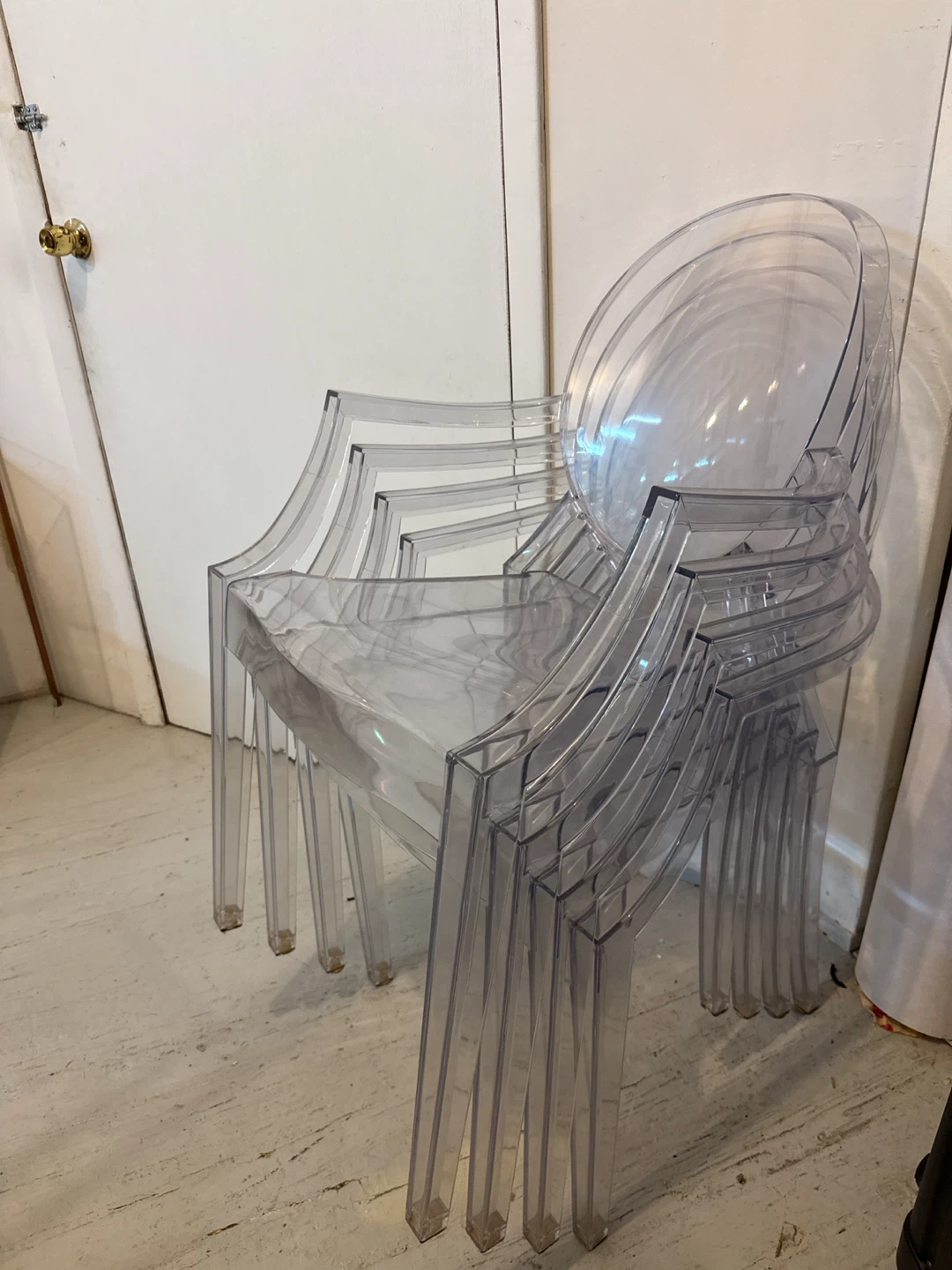 4 Phillip Starck style Louis XIV ghost armchairs - photo 2