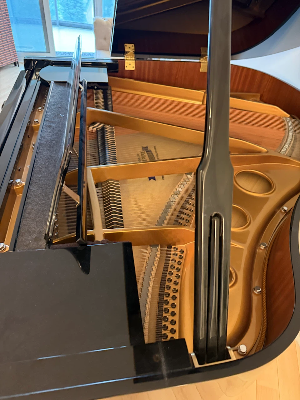 like NEW Hallet, Davis & Co. polished ebony baby grand piano - photo 3