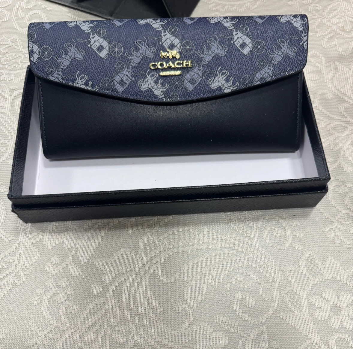 Ladies Wallet - Blue/Black