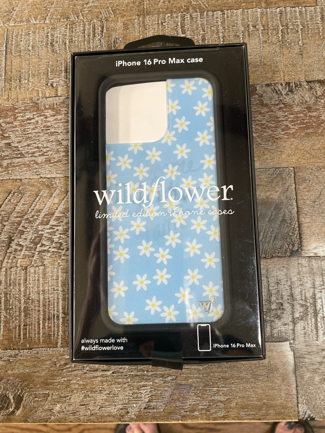 Wildflower iPhone 16 Pro Max Case - Blue Daisy