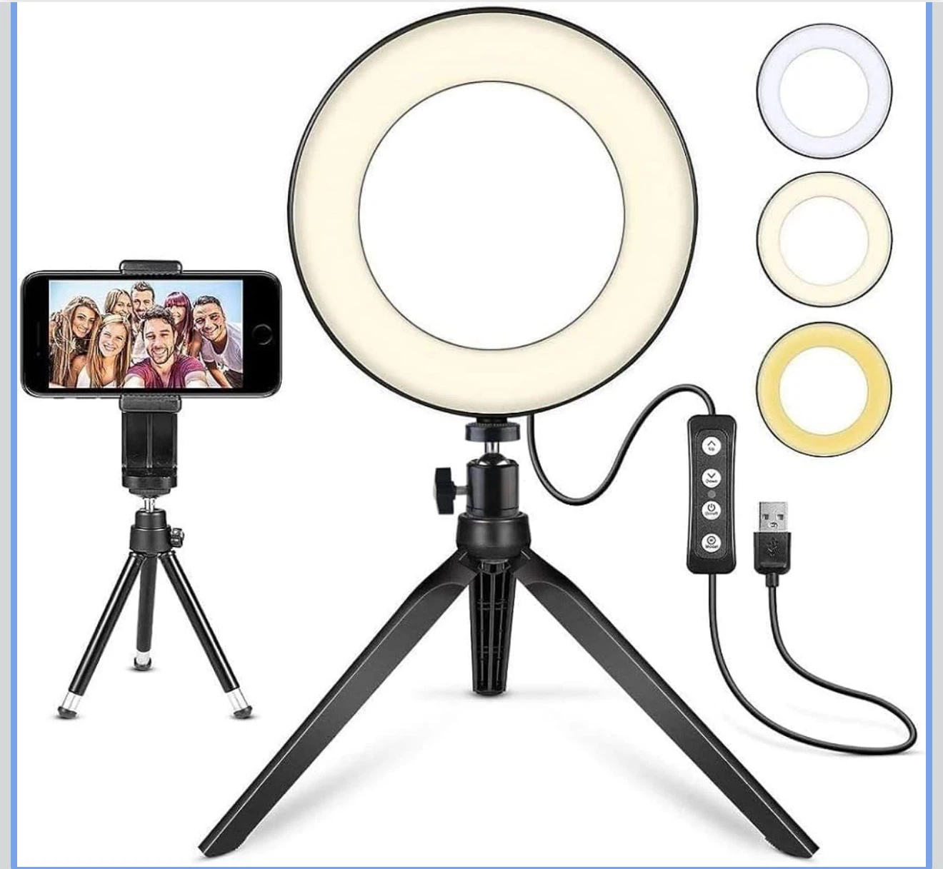 BRAND NEW!!! MACTREM 6" Small Ring Light with Stand