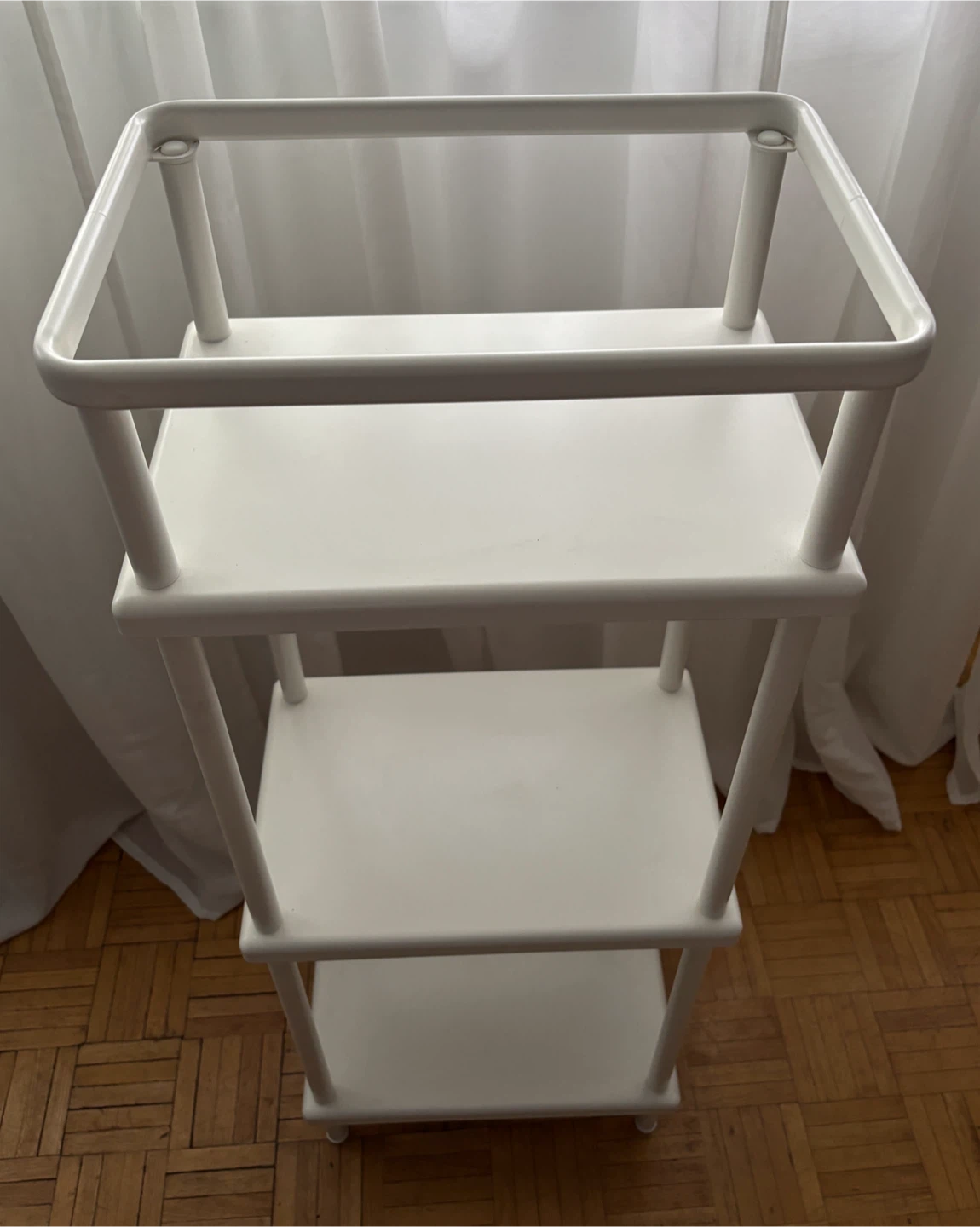 IKEA White 3-Tier Shelf Unit - photo 3