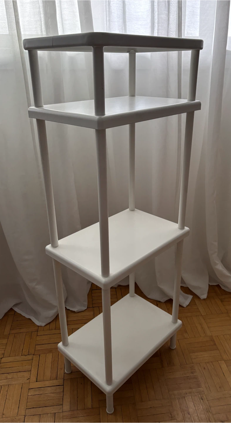 IKEA White 3-Tier Shelf Unit - photo 4