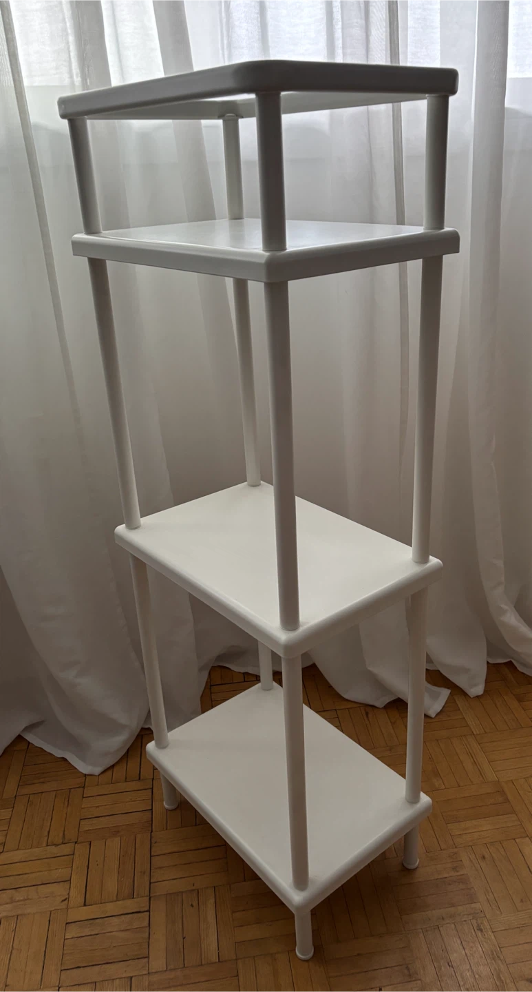 IKEA White 3-Tier Shelf Unit - photo 5