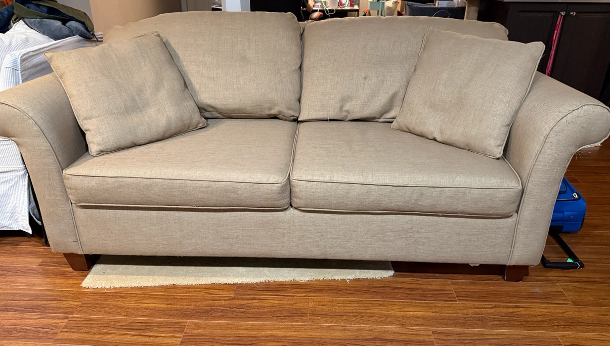 Beige Loveseat Sofa