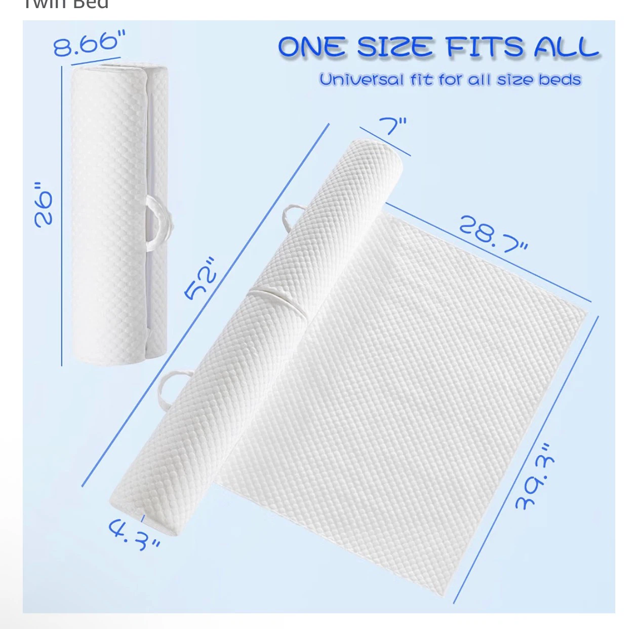 YIHATA Bed Rail for Toddlers Foldable Bed Bumper 2 Pack - photo 5