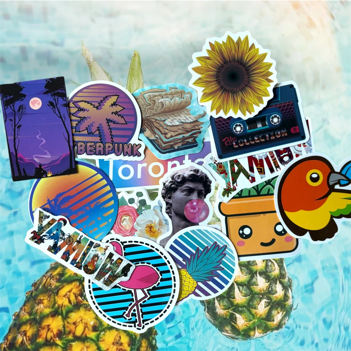 Assorted summer/crazy Stickers