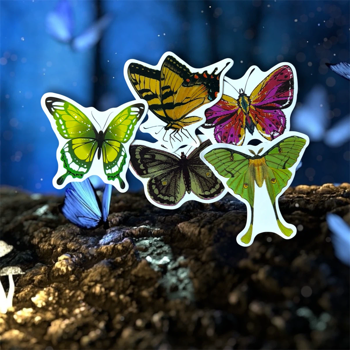 Butterfly Stickers - Set of 5 - photo 3