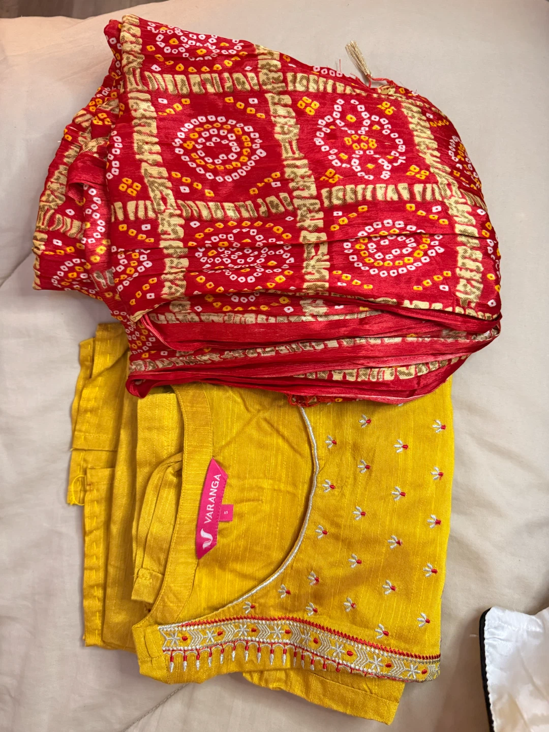 Varanga Yellow Kurta and Pants Set