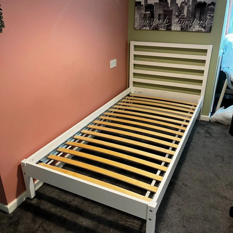 IKEA TARVA twin bed in white