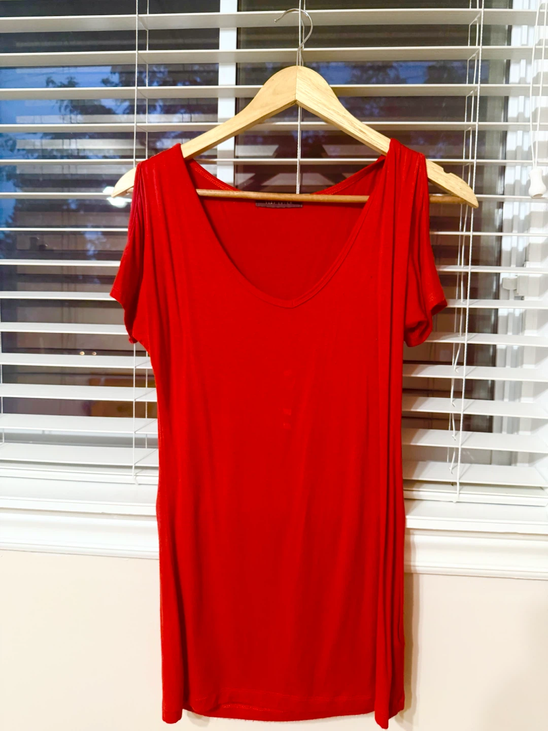 Red Off the Shoulder Top - photo 2