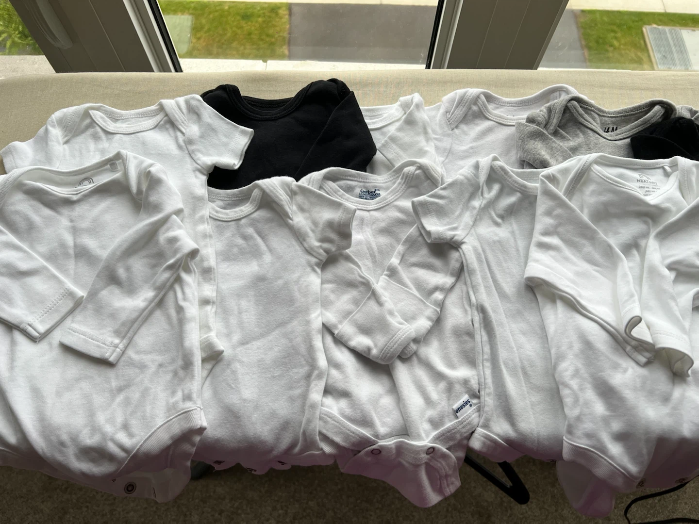 Bundle of 11 Baby Cotton Onesies  - Various Brands