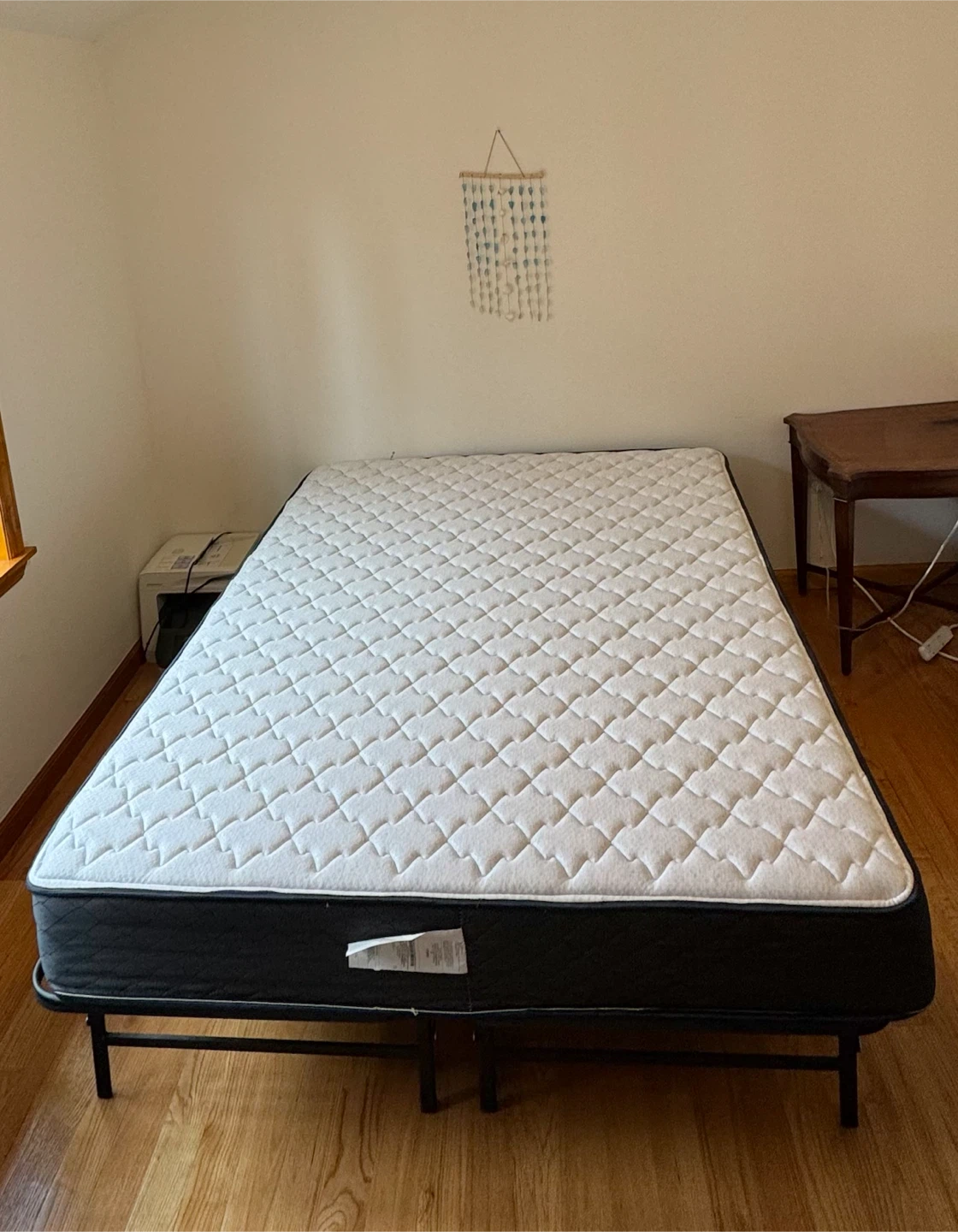 Queen Mattress & Metal Bed Frame Set – Excellent Condition