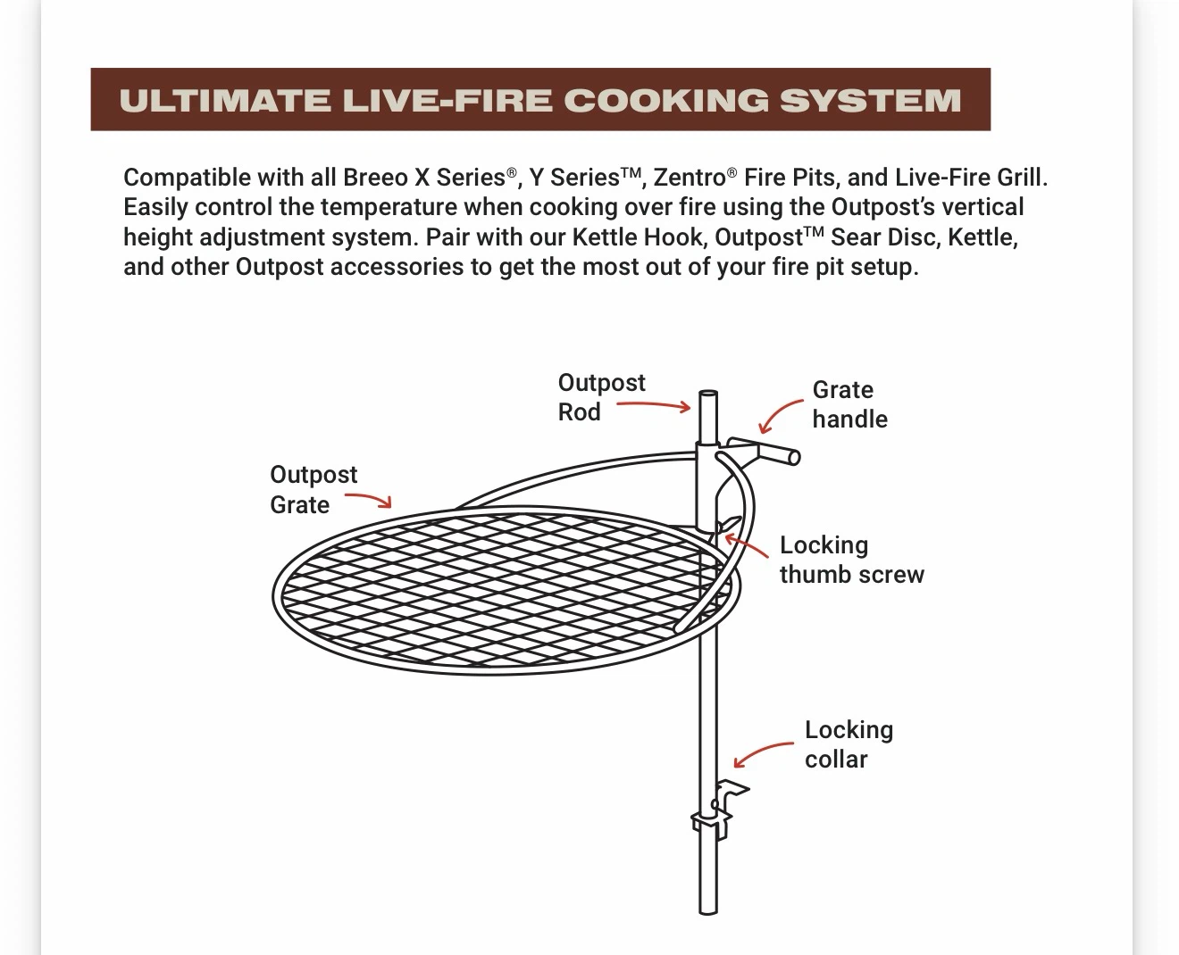 NEW • BREEO Outpost Portable Fire Ring Grill X24  (NWT) 🌟 - photo 4