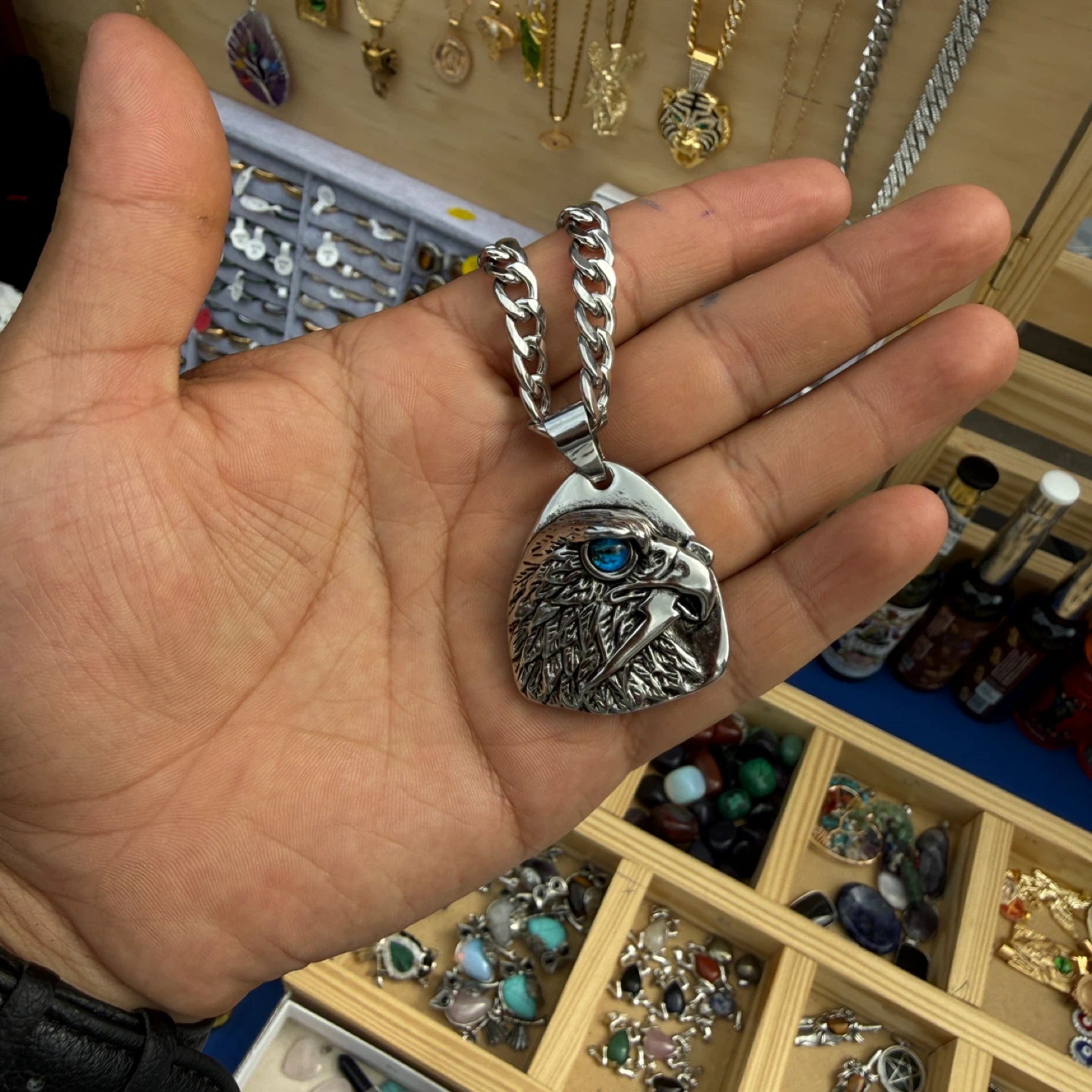 Eagle Head Pendant Necklace