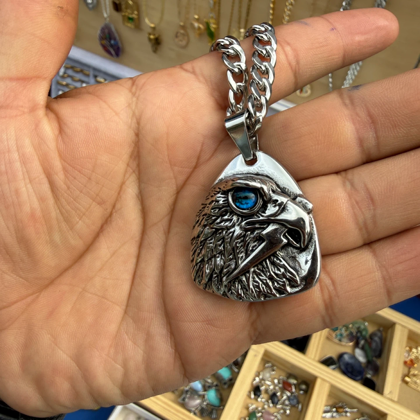 Eagle Head Pendant Necklace - photo 3