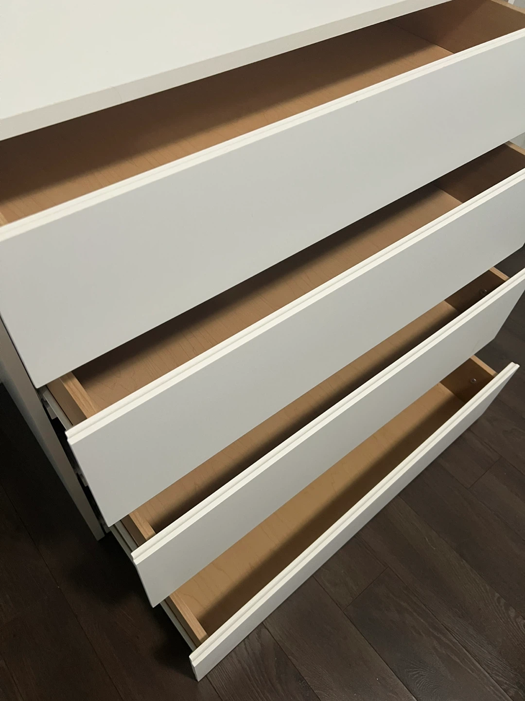 IKEA MALM 4-Drawer Dresser Chest (White) - photo 2