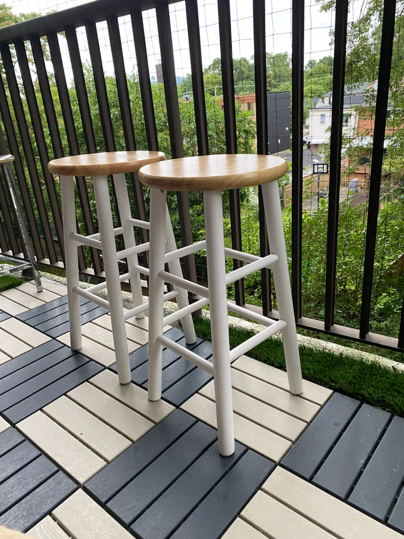 Two bar stools