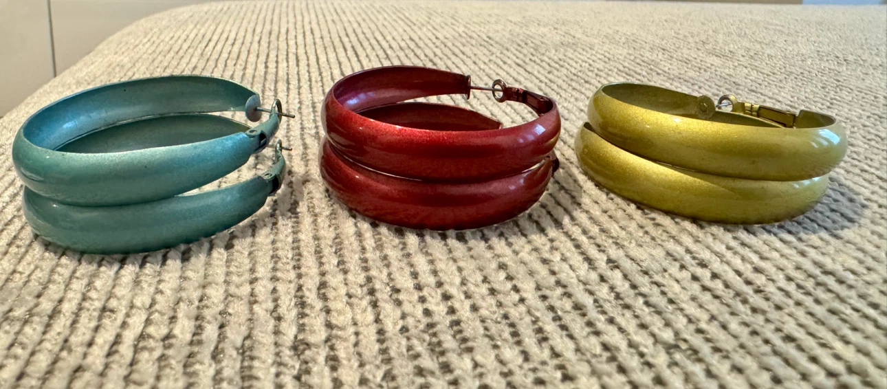 Earrings x 3