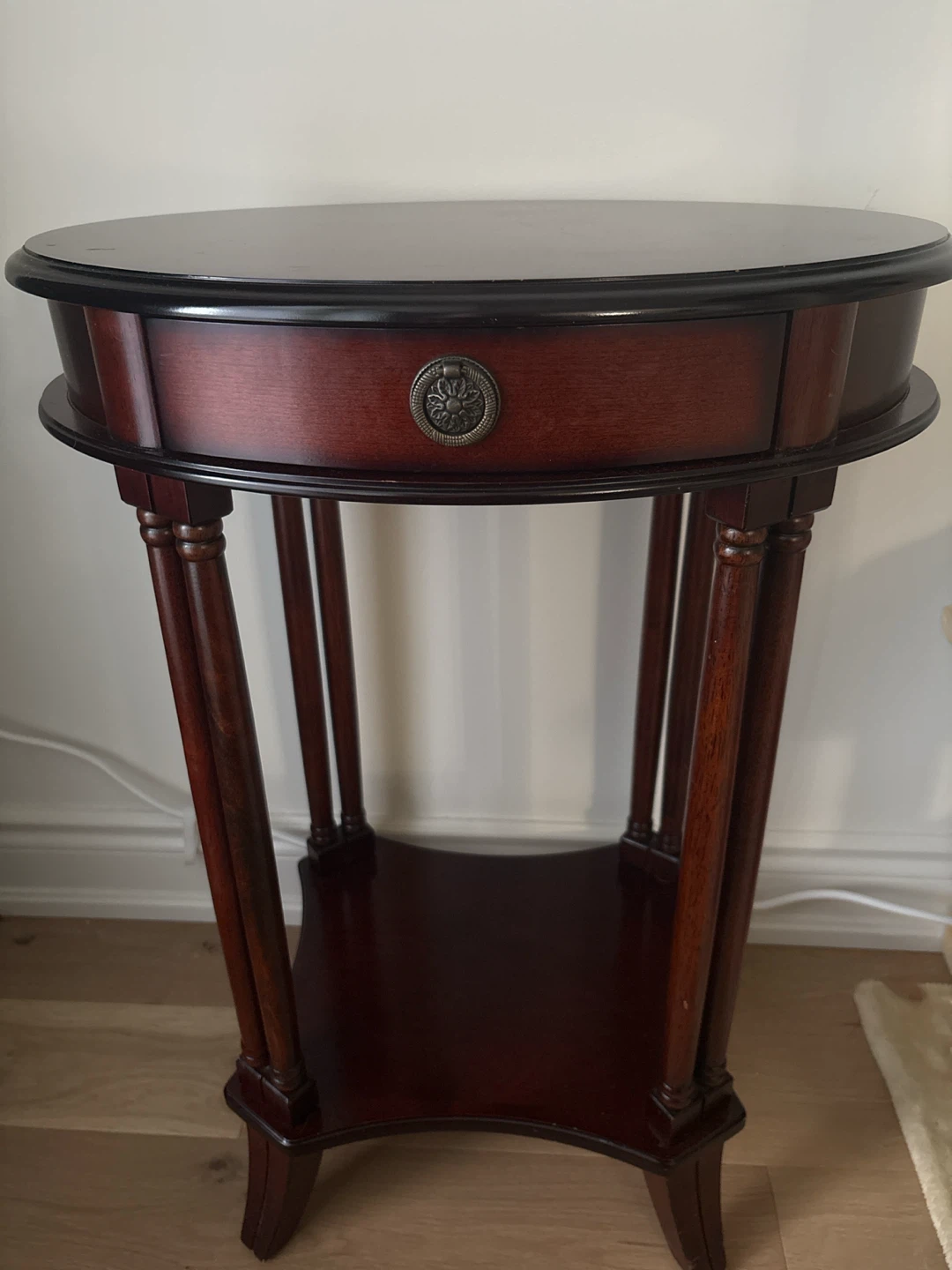 Bombay Wood Accent Table with Drawer