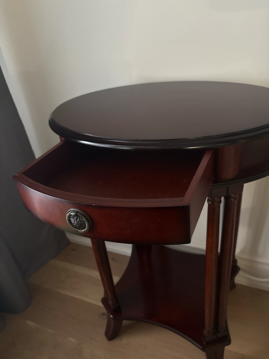 Bombay Wood Accent Table with Drawer - photo 3
