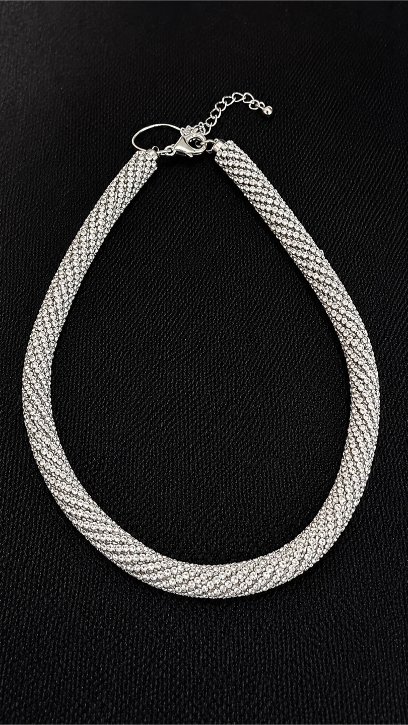 Sparkly Mesh Choker Necklace - photo 3