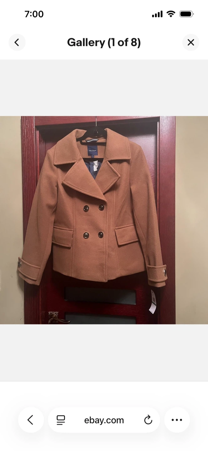 Nautica Women's Double Breasted Peacoat