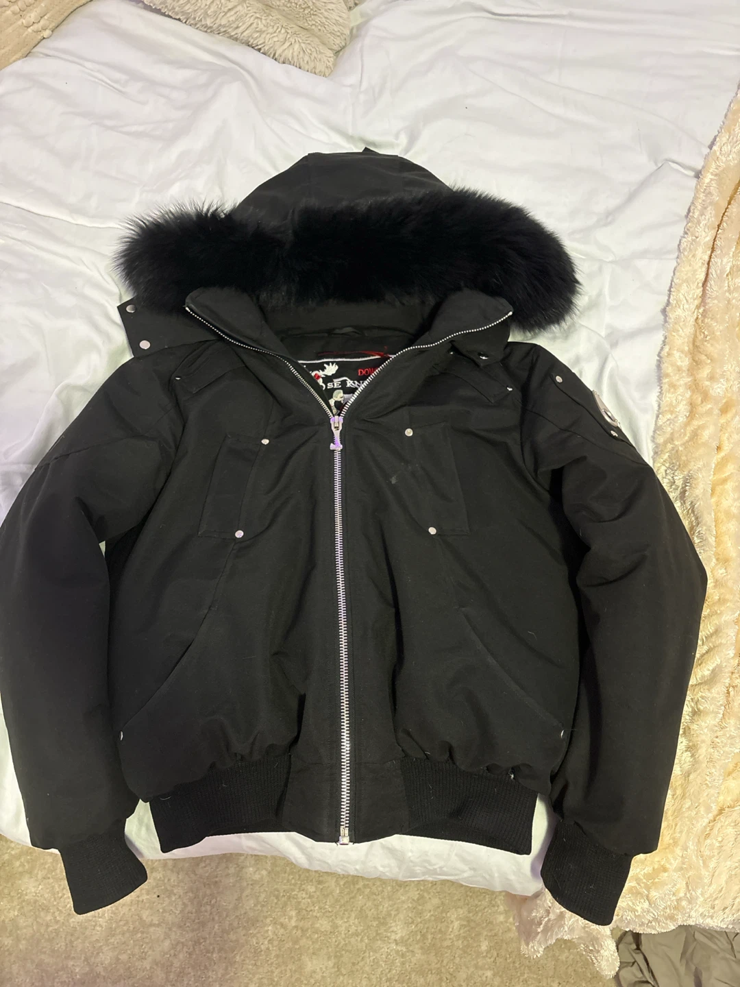 Moose Knuckles Canada Down Filled Bomber Jacket