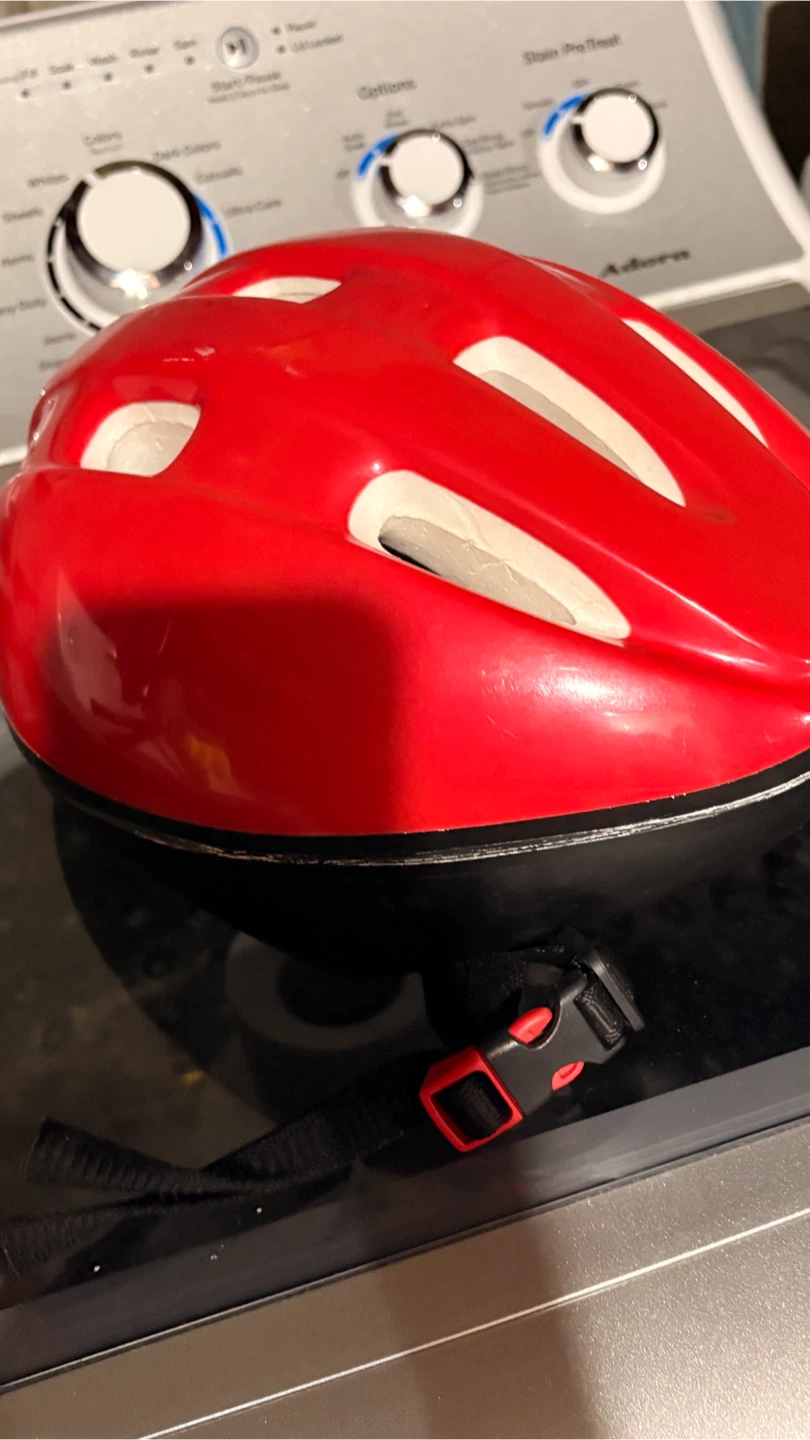 Red Kids Bike Helmet