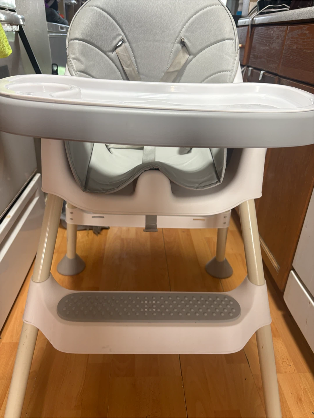 Grey and White Baby High Chair - photo 2
