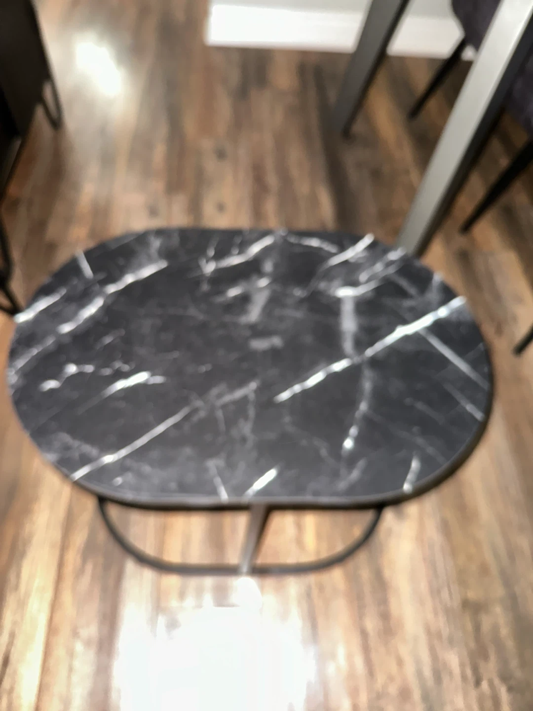 Nesting Side Tables - Black Marble Effect - photo 2