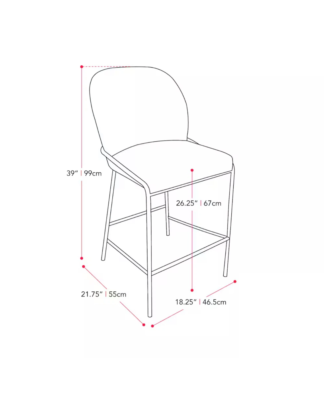 Three Counter Height Barstool – Excellent Condition - photo 3