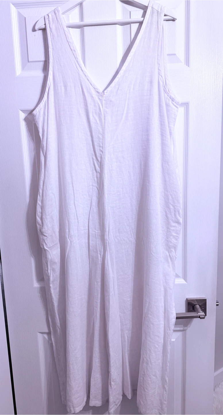 Cynthia Rowley White Linen Blend Jumpsuit - photo 2