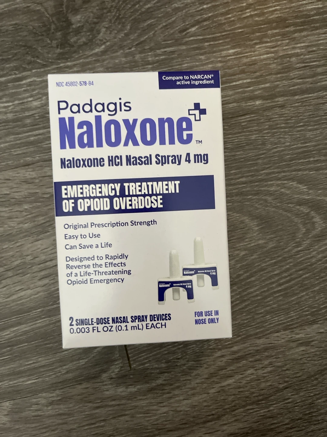Padagis Naloxone HCl Nasal Spray 4 mg - Emergency Treatment