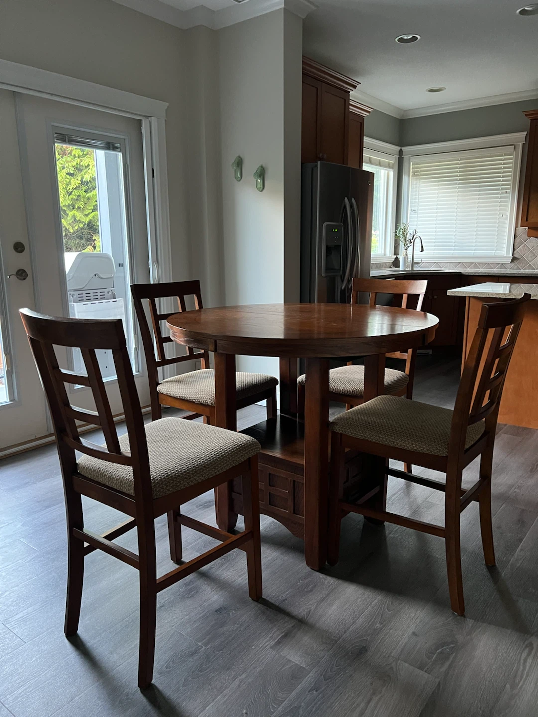 Wooden Dining Table and Chairs