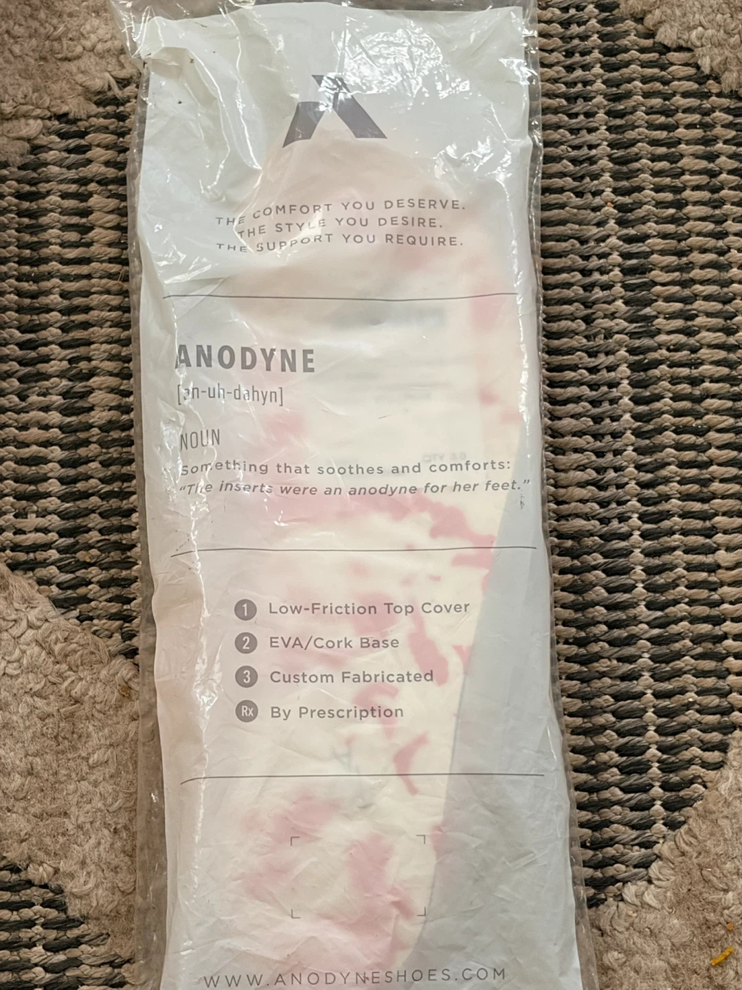 Anodyne Custom Accommodative Inserts Size 09.0 Medium Wide - photo 3
