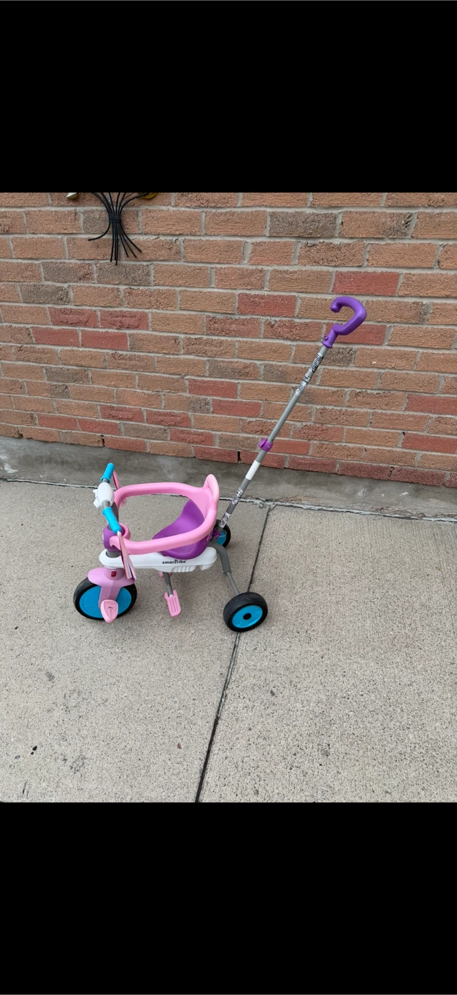 Tricycle Bike with Parent Push Bar