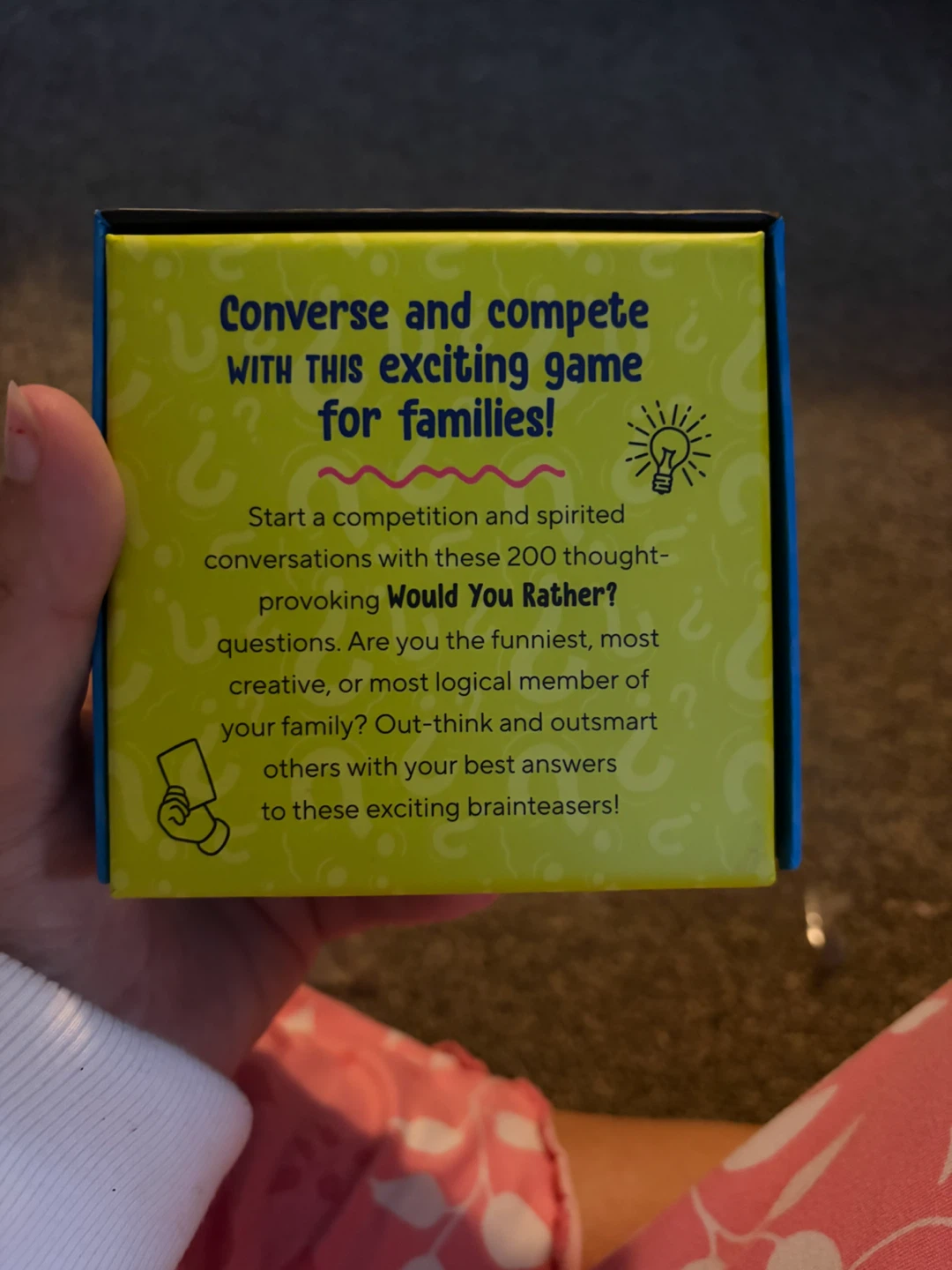Would You Rather? Family Card Game - photo 2