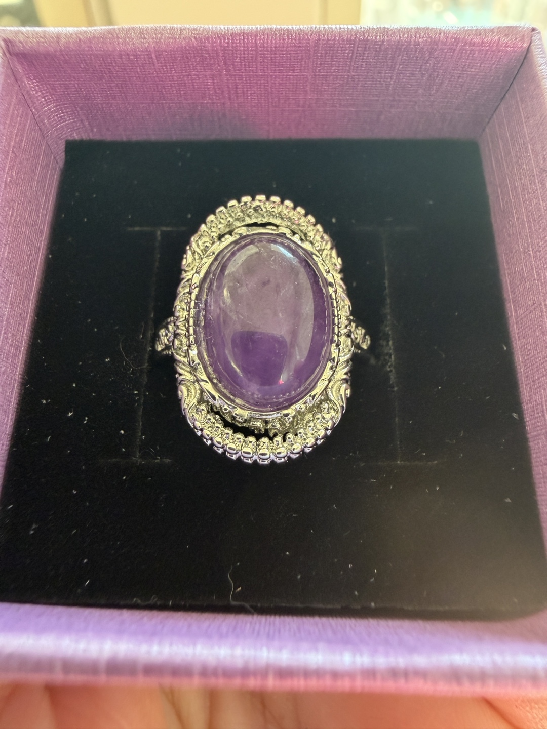Amethyst Statement Ring - photo 3