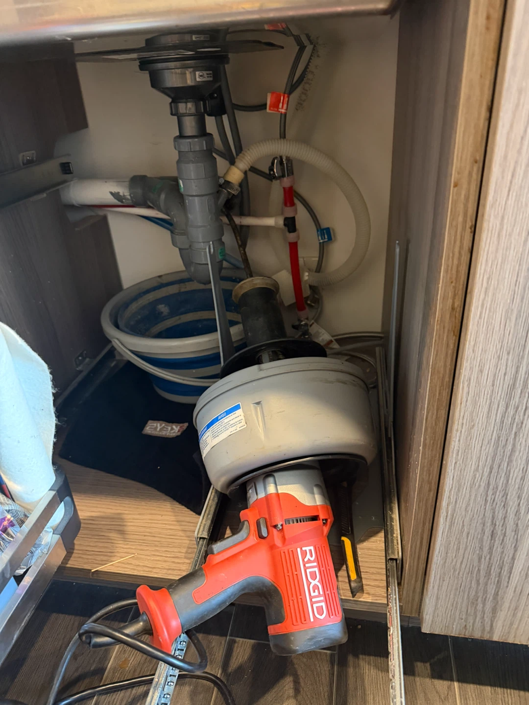 Snake kitchen drain