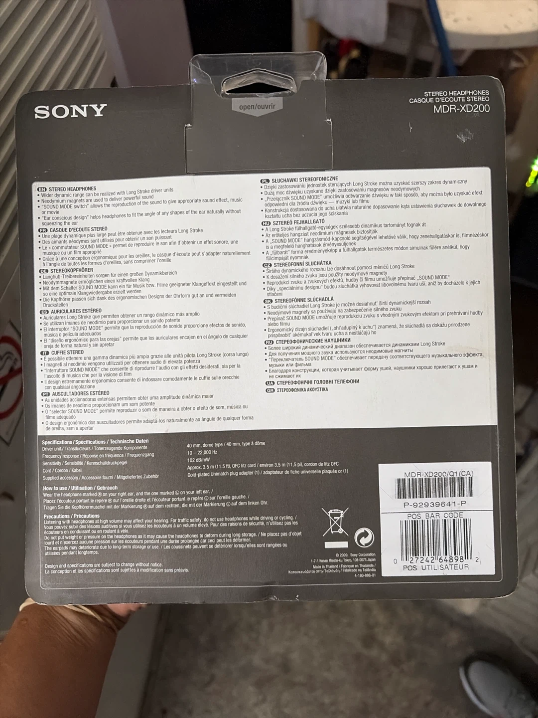 Sony MDR-XD200 Stereo Headphones - photo 2