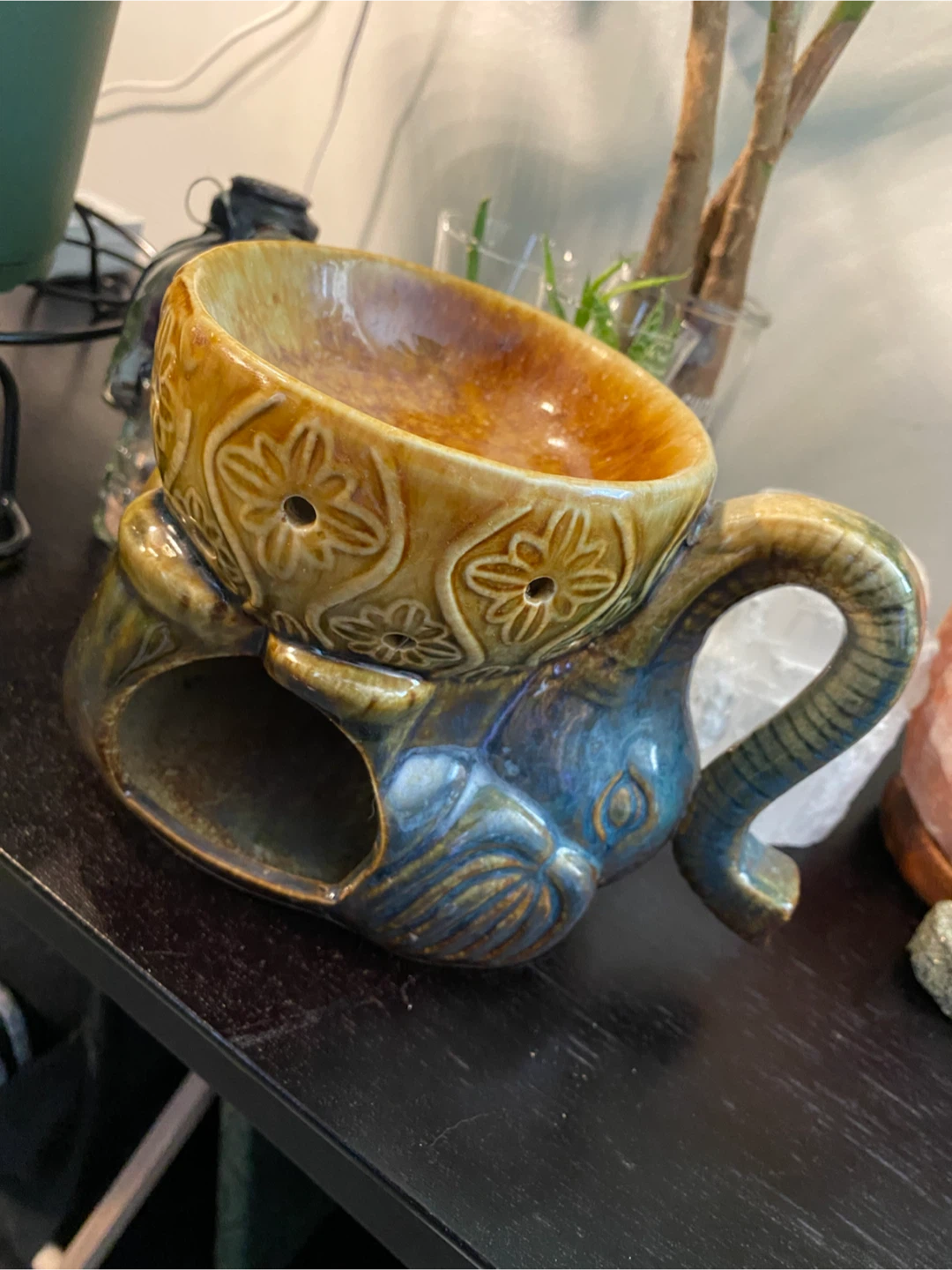 Elephant Ceramic Oil Burner - photo 2