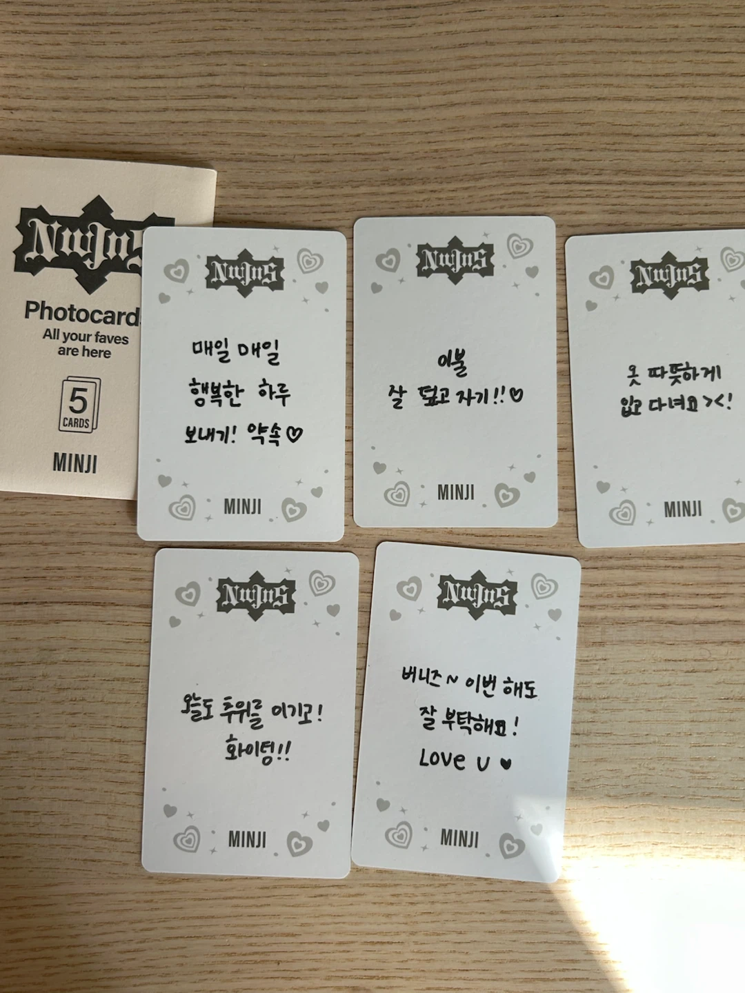 NewJeans Minji Photocards (set of 5) - photo 2