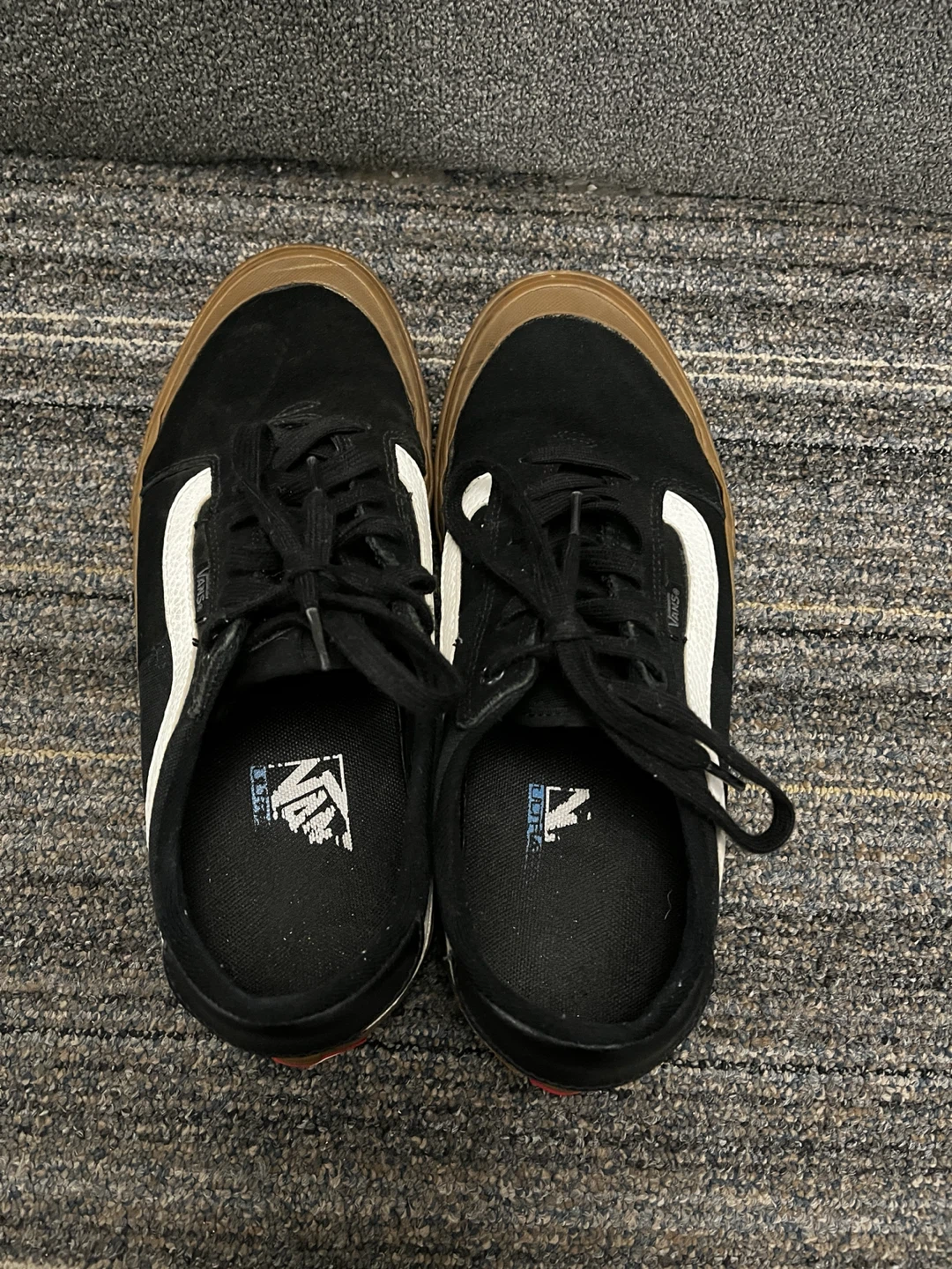 Vans "Pro" Black and Gum Skate Shoes (size 9) - photo 2