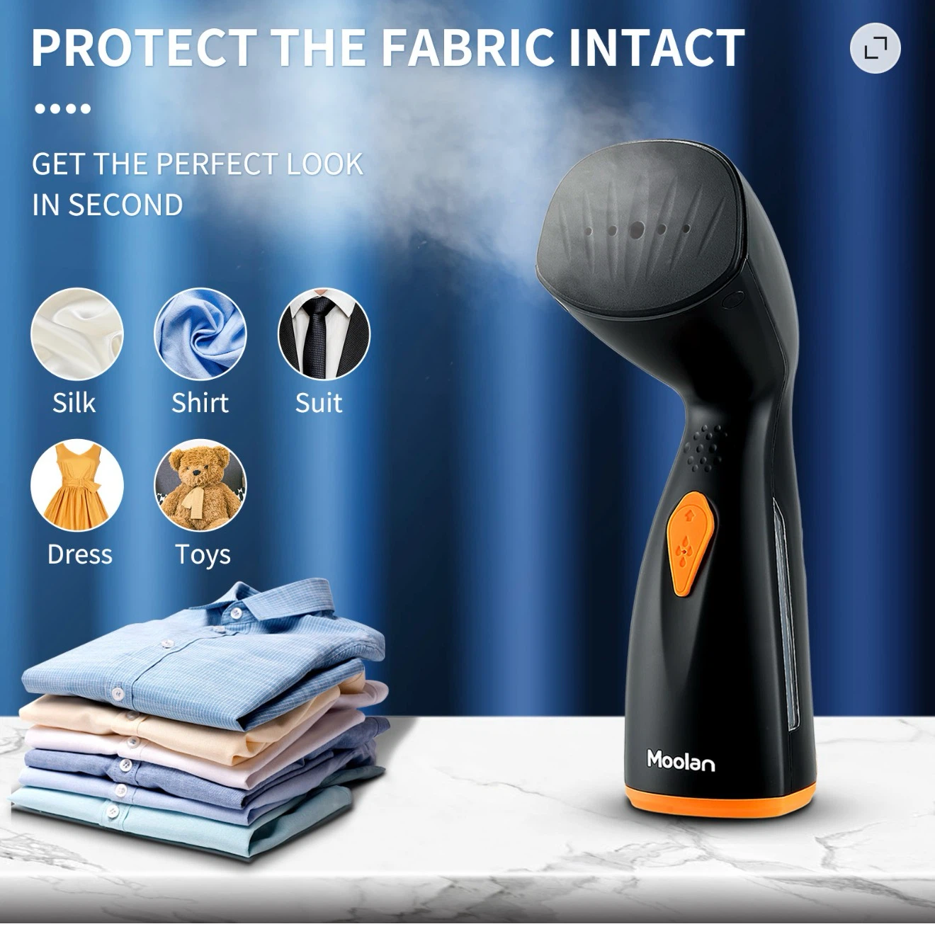 BRAND NEW !!! Moolan Portable Handheld Garment Steamer - photo 5